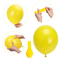 Balony lateksowe gładkie żółte 12" 30 cm