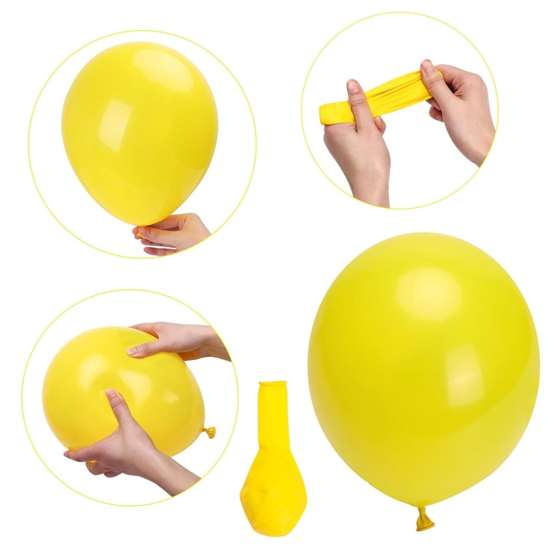 Balony lateksowe gładkie żółte 12" 30 cm