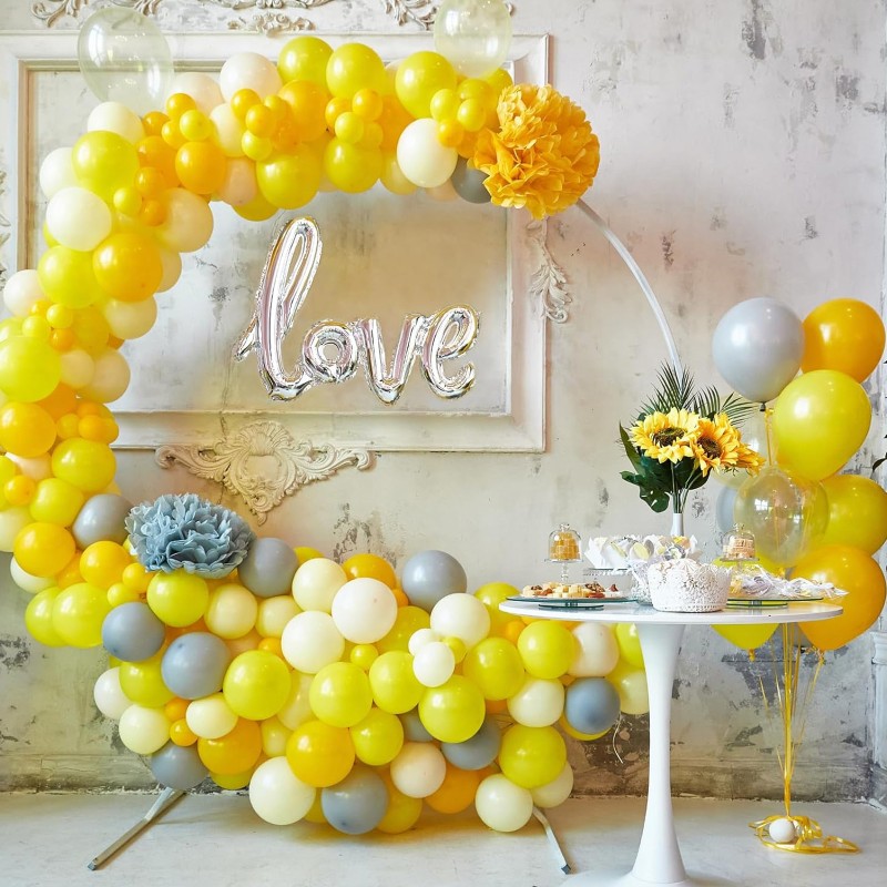 Balony lateksowe gładkie żółte 12" 30 cm