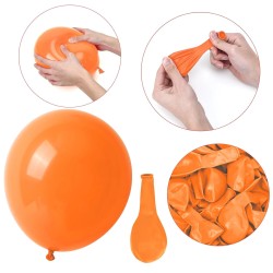 Balony lateksowe gładkie pomarańczowe 12" 30cm