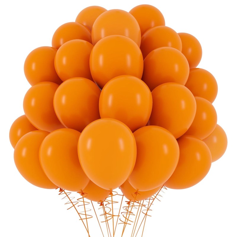 Balony lateksowe gładkie pomarańczowe 12" 30cm