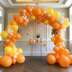 Balony lateksowe gładkie pomarańczowe 12" 30cm