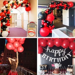 Balony lateksowe gładkie czerwone 12" 30cm