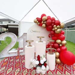 Balony lateksowe gładkie czerwone 12" 30cm