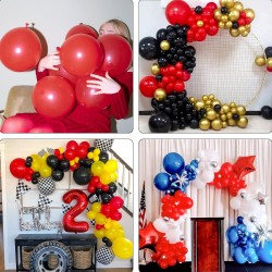 Balony lateksowe gładkie czerwone 12" 30cm