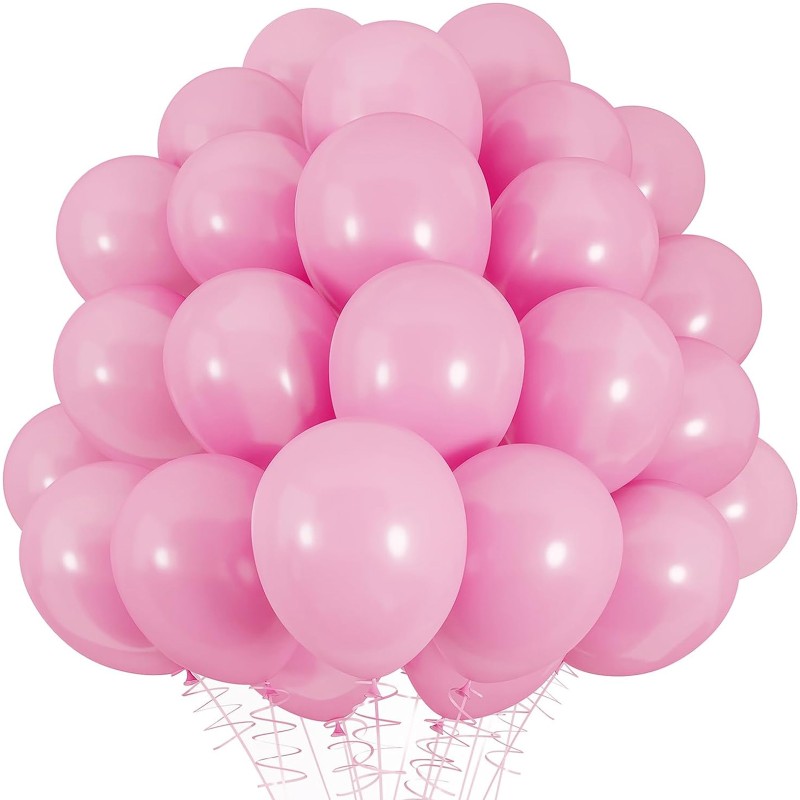 Balony róż lateksowe 12" 30cm różowe