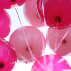 Balony lateksowe gładkie róż fuksja 12" 30cm