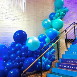 Balony lateksowe gładkie Retro Morandi granatowy niebieski 12" 30cm