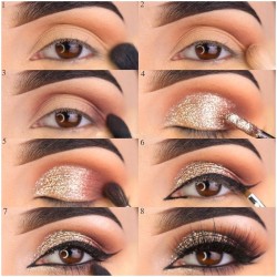 Paletka cieni cienie matowe i brokatowe smoke eyes glitter