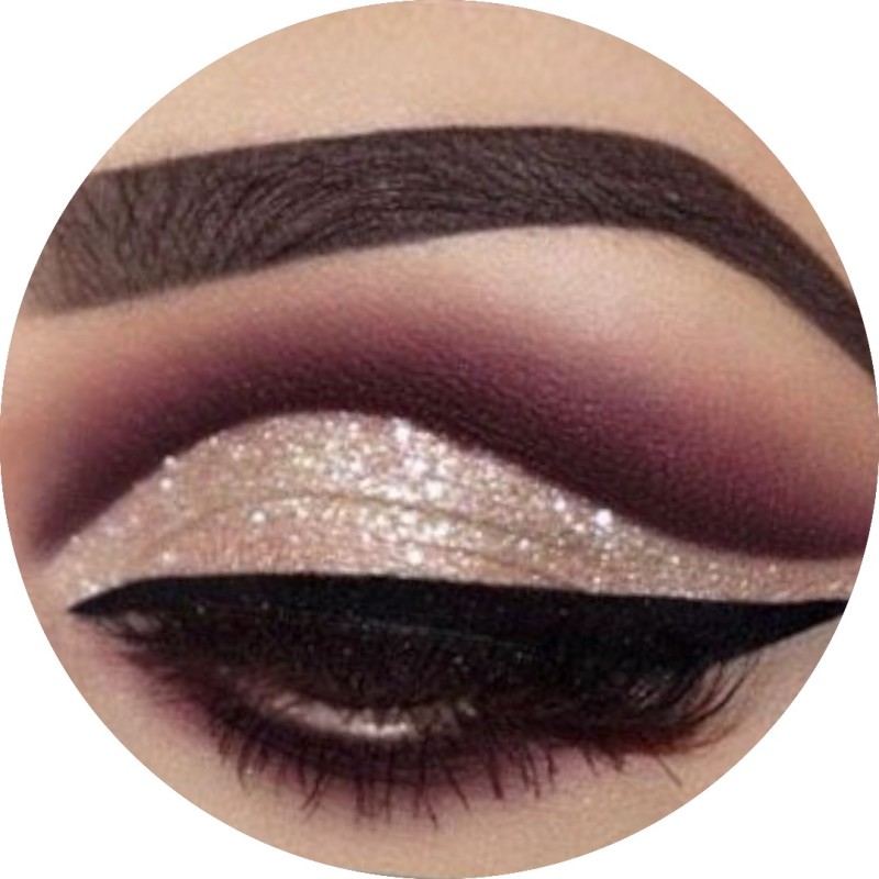 Paletka cieni cienie matowe i brokatowe smoke eyes glitter