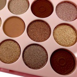 Paletka cieni cienie matowe i brokatowe smoke eyes glitter