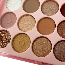 Paletka cieni cienie matowe i brokatowe smoke eyes glitter