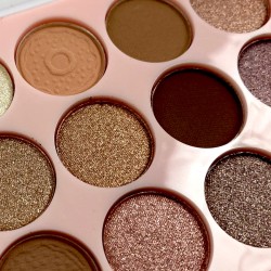 Paletka cieni cienie matowe i brokatowe smoke eyes glitter