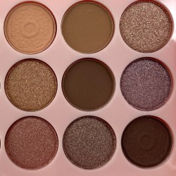 Paletka cieni cienie matowe i brokatowe smoke eyes glitter