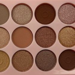 Paletka cieni cienie matowe i brokatowe smoke eyes glitter