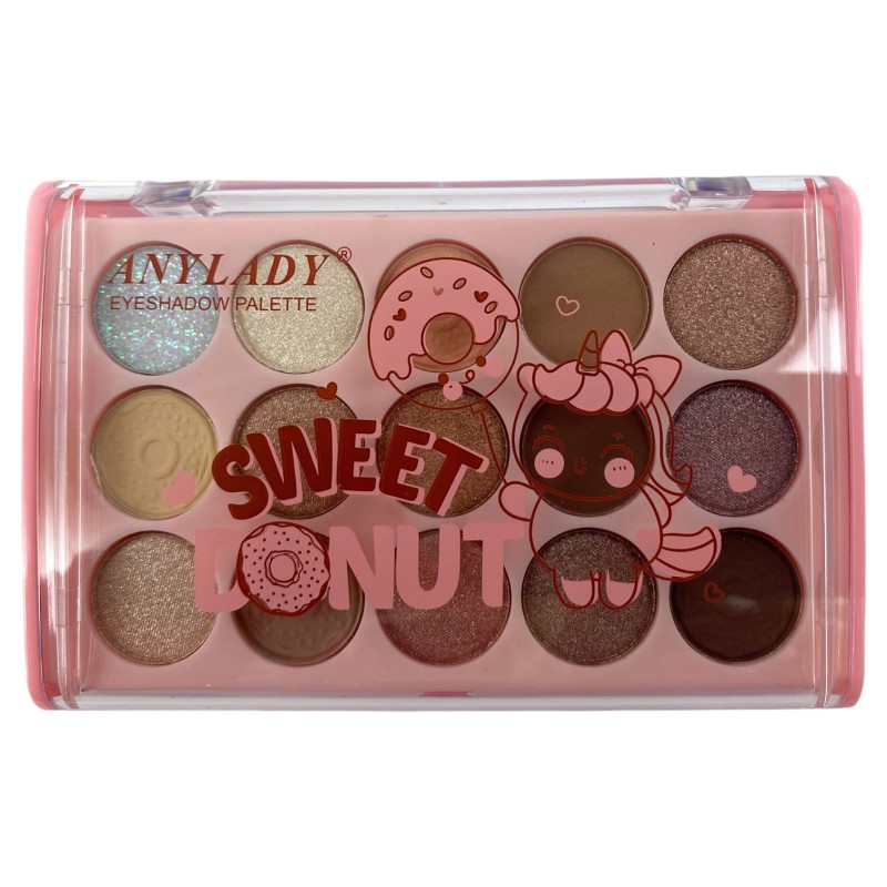 Paletka cieni cienie matowe i brokatowe smoke eyes glitter