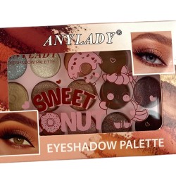 Paletka cieni cienie matowe i brokatowe smoke eyes glitter