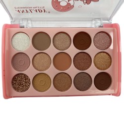 Paletka cieni cienie matowe i brokatowe smoke eyes glitter