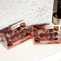 Paletka cieni cienie matowe i brokatowe smoke eyes glitter