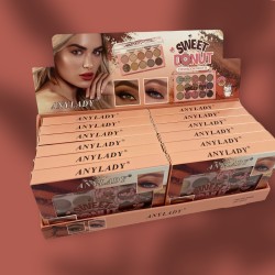 Paletka cieni cienie matowe i brokatowe smoke eyes glitter