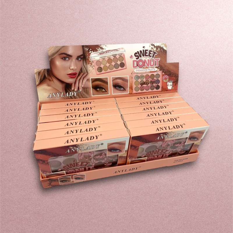 Paletka cieni cienie matowe i brokatowe smoke eyes glitter