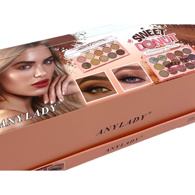 Paletka cieni cienie matowe i brokatowe smoke eyes glitter