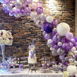 Balony lateksowe gładkie ciemny fiolet 12" 30cm