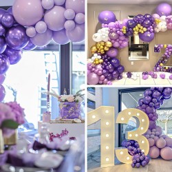 Balony lateksowe gładkie ciemny fiolet 12" 30cm