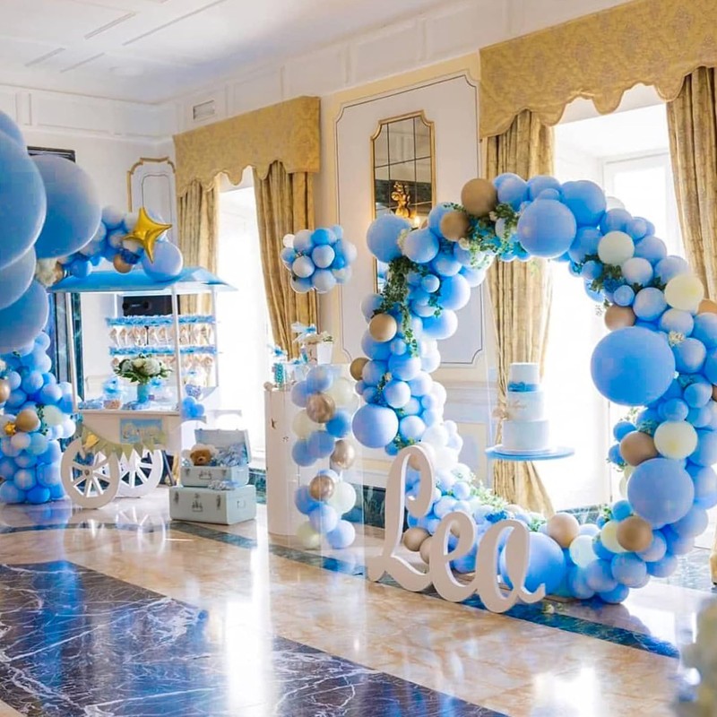 Balony lateksowe gładkie niebieski 12" 30cm