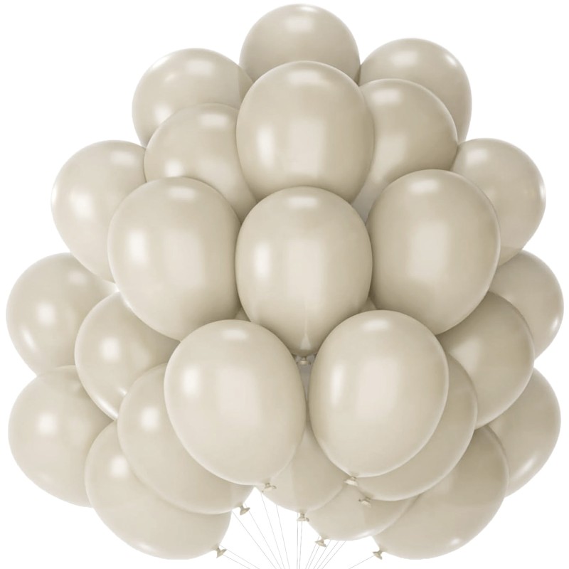 Balony lateksowe gładkie caffe latte 12" 30cm