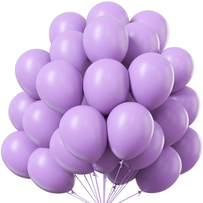 Balony lateksowe Pastelowe Matowe fiolet 12" 30cm