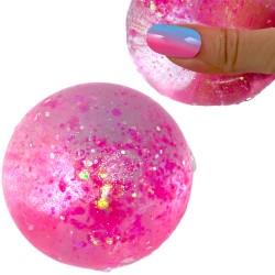 Gniotek kulka slime brokatowa sylikon IS GEL
