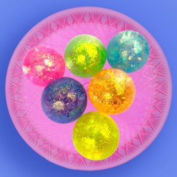 Gniotek kulka slime brokatowa sylikon IS GEL