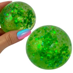 Gniotek kulka slime brokatowa sylikon IS GEL