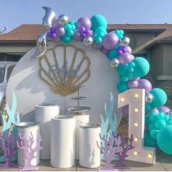 Girlanda balony Syrenka Duży zestaw balonów