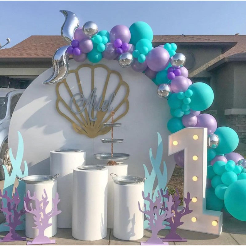 Girlanda balony Syrenka Duży zestaw balonów