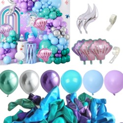 Girlanda balony Syrenka Duży zestaw balonów