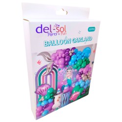 Girlanda balony Syrenka Duży zestaw balonów