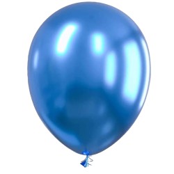 Bukiet balonów niebieskie srebrne metaliczne 18szt.