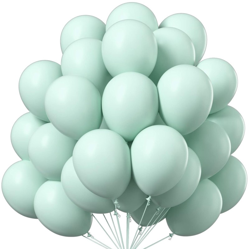 Balony lateksowe Pastelowe Matowe miętowe 12" 30cm