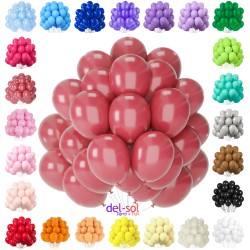 Balony lateksowe gładkie róż fuksja retro 12" 30cm