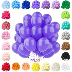 Balony lateksowe gładkie ciemny fiolet 12" 30cm
