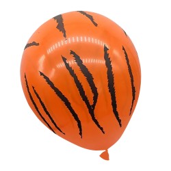 Balony lateksowe Animal zoo safari tygrys 12" 30cm