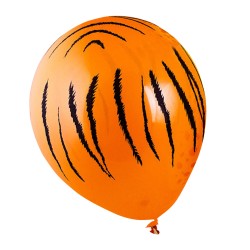Balony lateksowe Animal zoo safari tygrys 12" 30cm