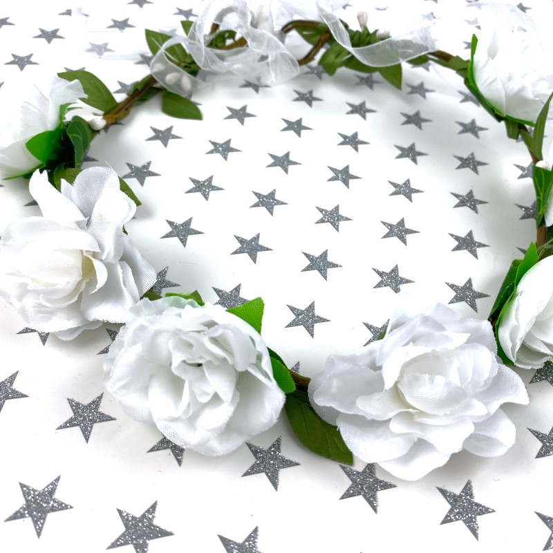 Wianek komunijny boho