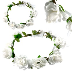 Wianek komunijny boho