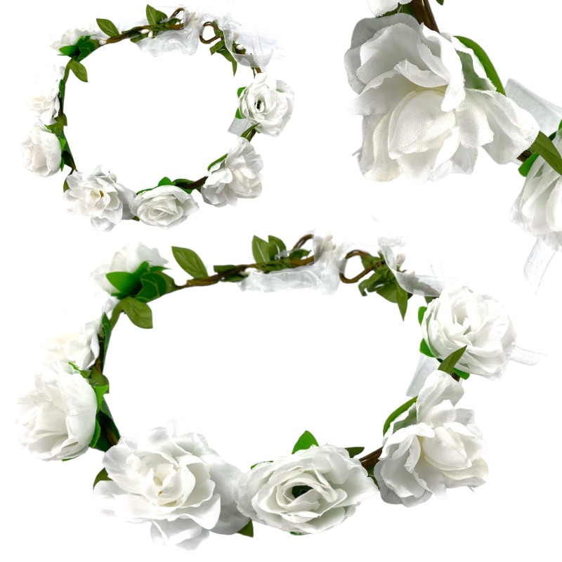 Wianek komunijny boho