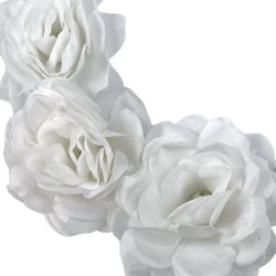 Biały Wianek komunijny WESELNY Sesja zdjęciowa kwiaty