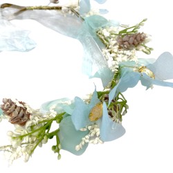 Delikatny i subtelny wianek w stylu boho