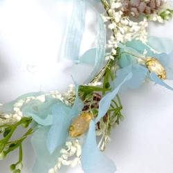 Delikatny i subtelny wianek w stylu boho